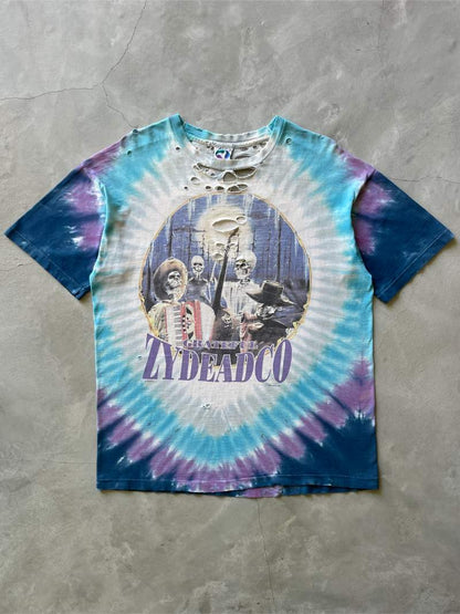 Thrashed Tye-Dye Grateful Dead T-Shirt - 90s - XL