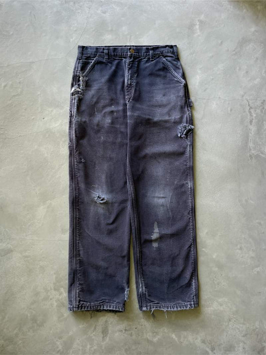 Navy Blue Carhartt Carpenter Pants - 90s/00s - 34"