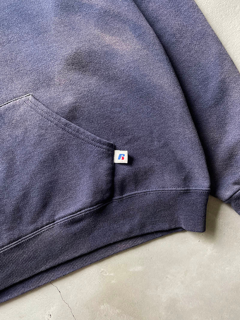 Sun Faded Navy Blue Russell Athletic Hoodie - 00s - L