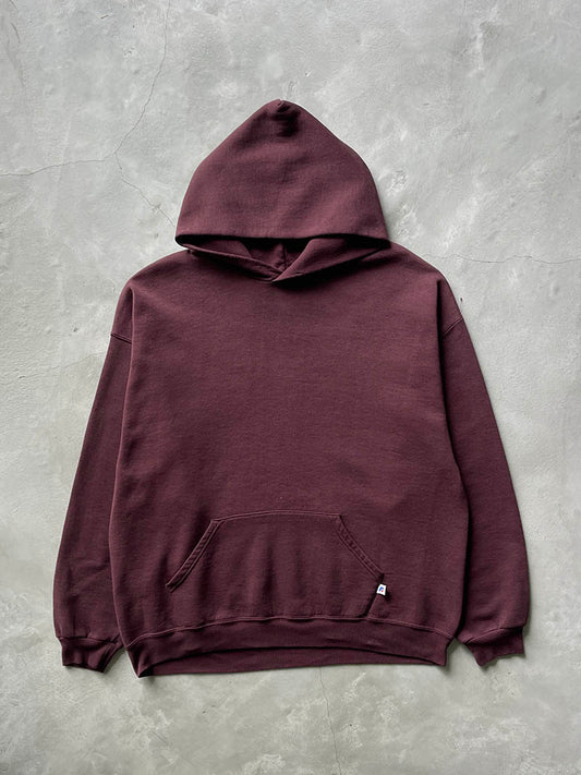 Maroon Russell Athletic Hoodie - 00s - XL