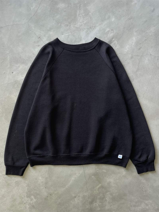 Black Raglan Sweatshirt - 90s/00s - L/XL