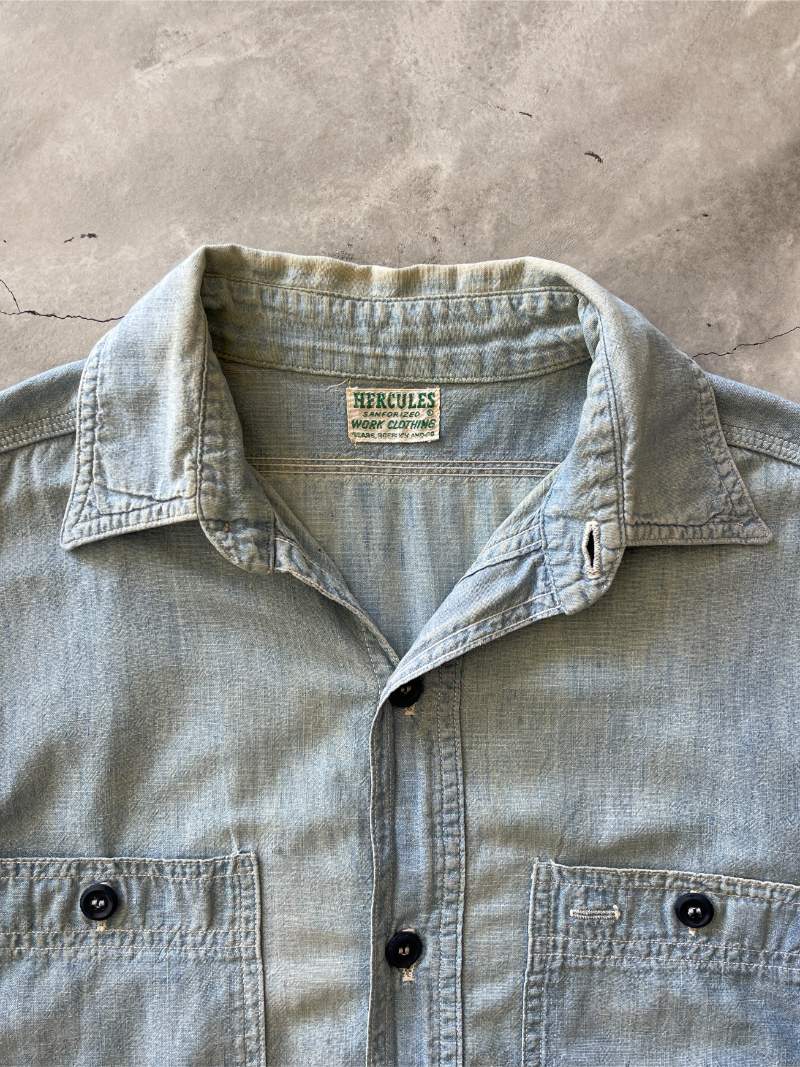 Hercules Chambray Button Down Shirt - M