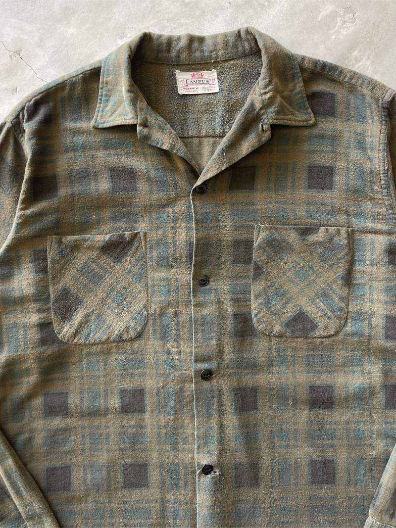 Campus Printed Button Down Flannel - L