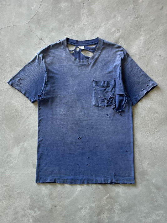 Navy Blue Pocket T-Shirt - M