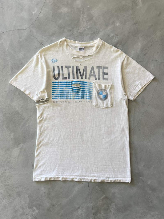 Distressed BMW T-Shirt - L