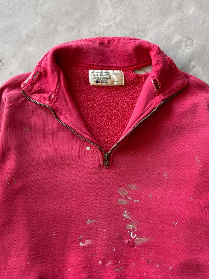 L.L. Bean x Russell 1/4 Zip-Up Sweatshirt - XL