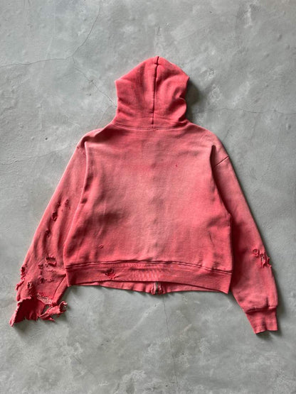 Red Thermal Lined Zip-Up Hoodie - M