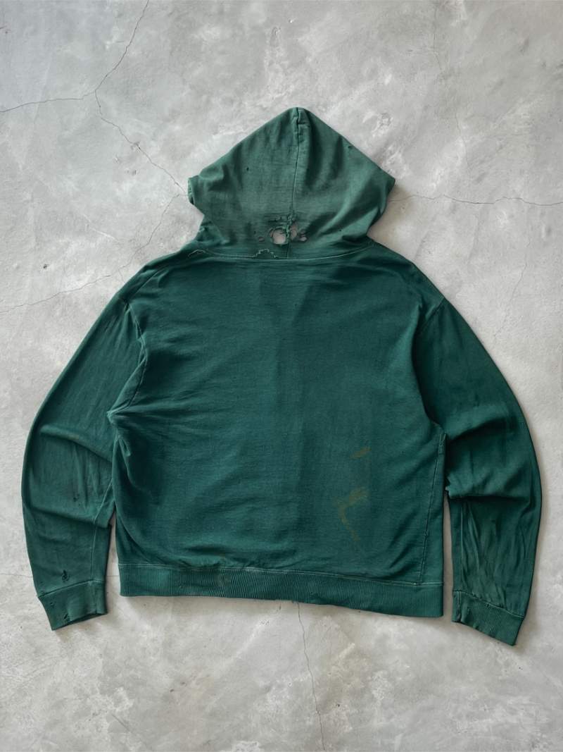 Green Thermal Lined Hoodie - M