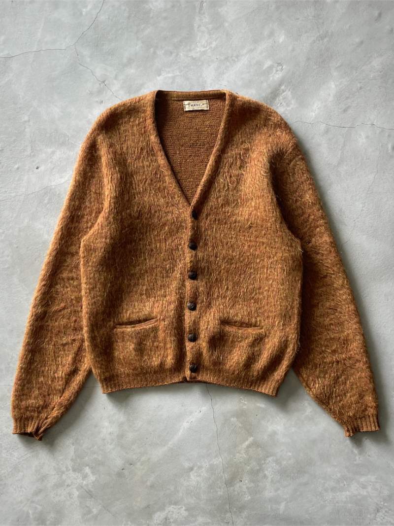 Brown Mohair Cardigan - M