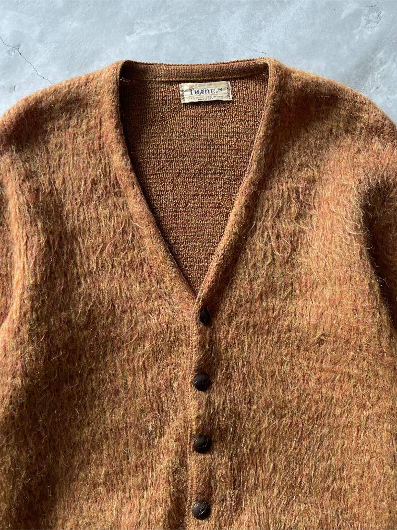 Brown Mohair Cardigan - M