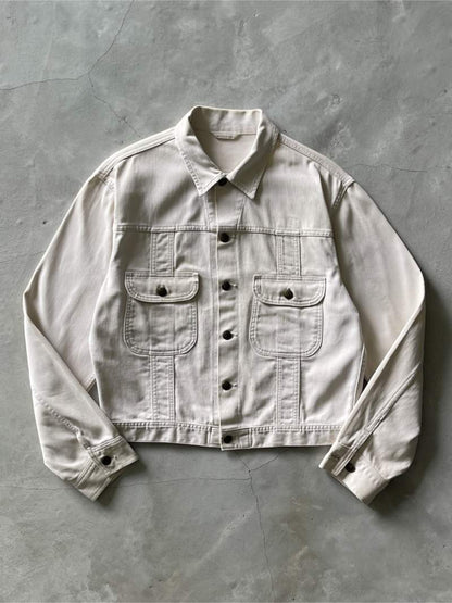 Tuf Nut White Denim Work Jacket - L