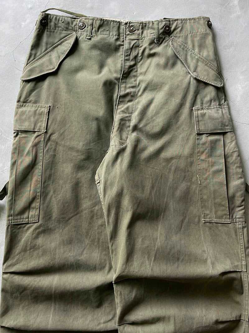 Military Green M-65 Trousers - 60s - 36" Adjustable