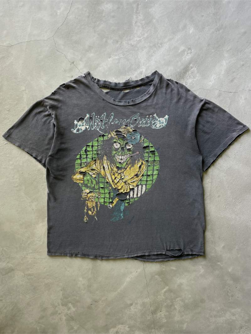 Thrashed Motley Crue Band T-Shirt - 90s - L