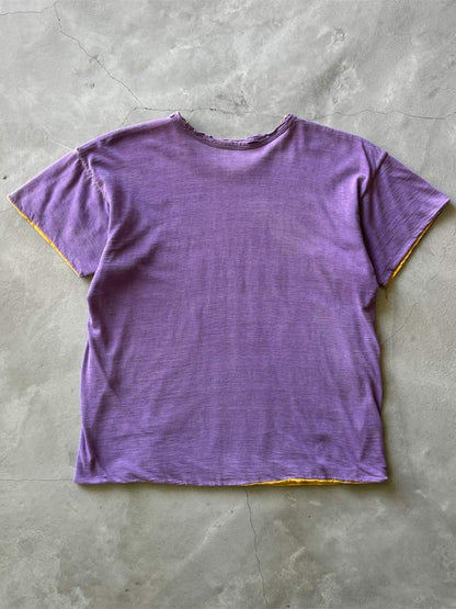 Sun Faded Purple University of Scranton Double Layer T-Shirt - 50s - S/M