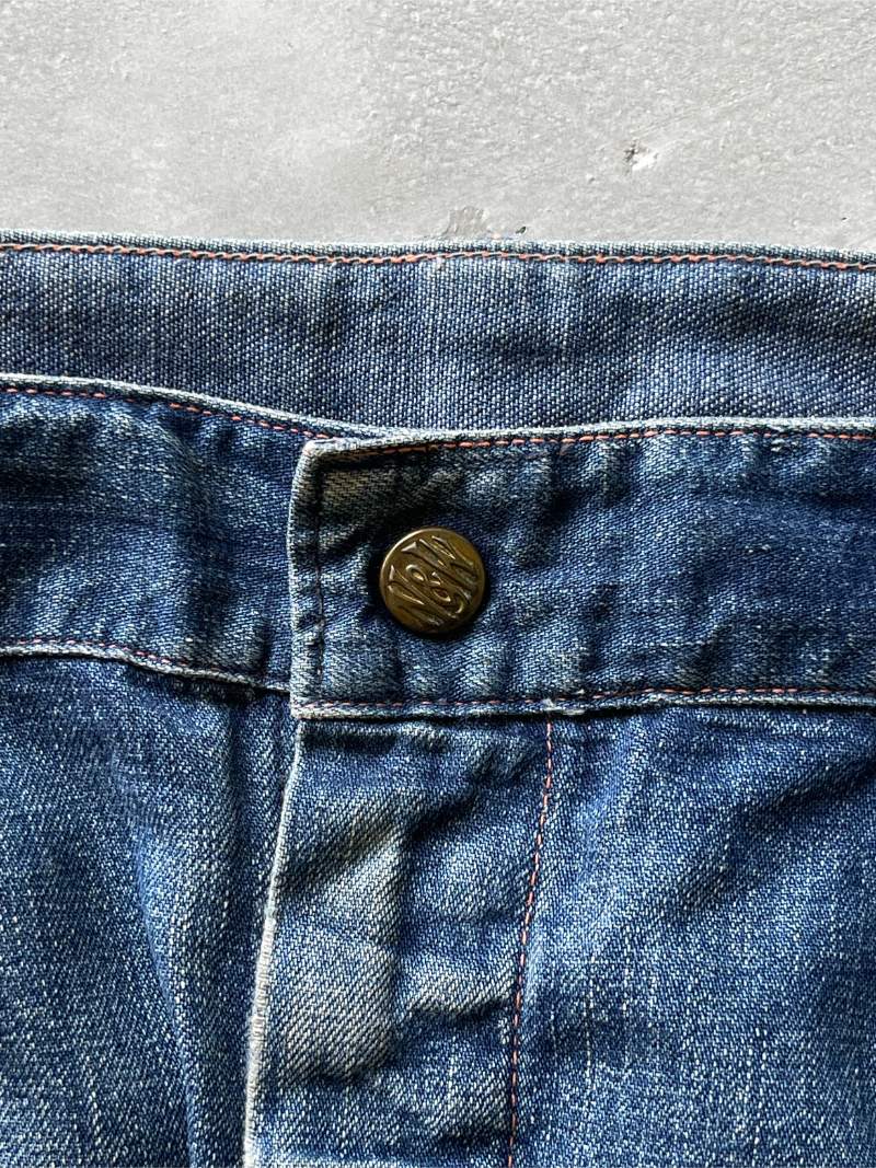 Repaired N&W Denim Carpenter Pants - 50s - 36"