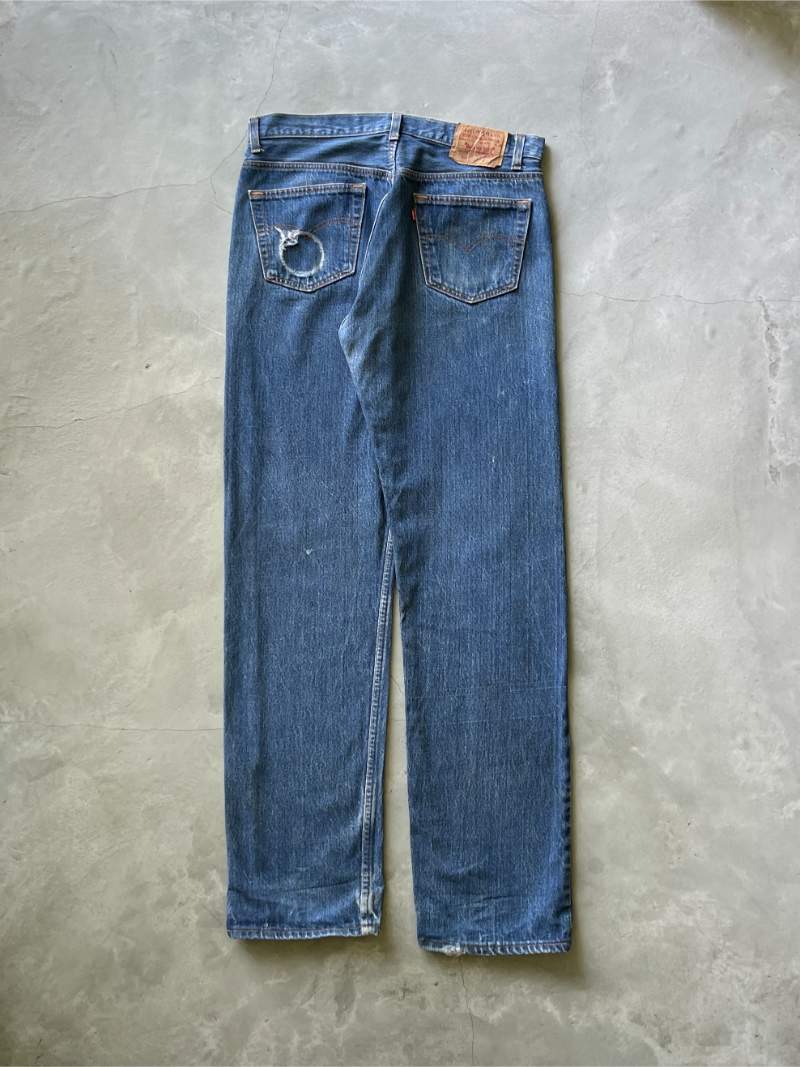 Dark Levi's 501 Denim Jeans - 80s - 32"