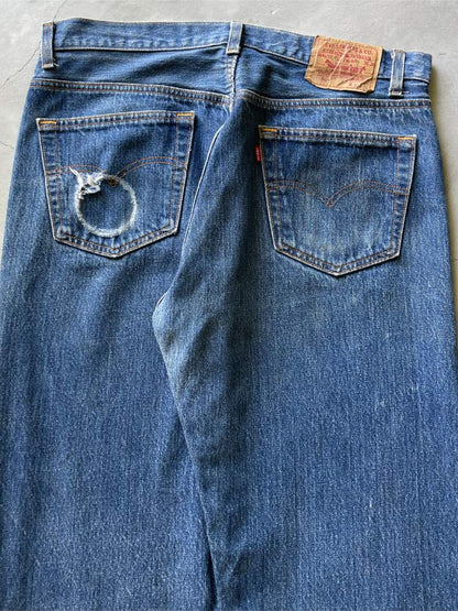 Dark Levi's 501 Denim Jeans - 80s - 32"