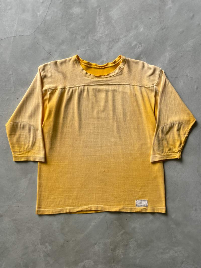 Extremely Sun Faded Yellow Russell Southern Jersey Shirt - 60s - XL