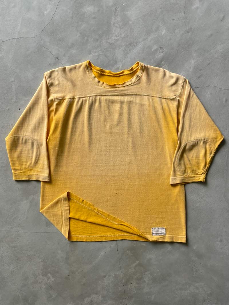 Extremely Sun Faded Yellow Russell Southern Jersey Shirt - 60s - XL