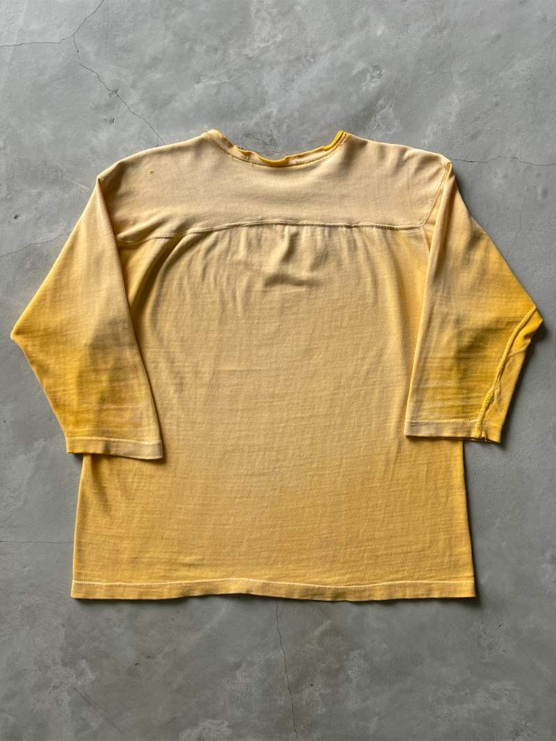 Extremely Sun Faded Yellow Russell Southern Jersey Shirt - 60s - XL