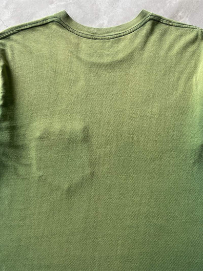 Sun Faded Forest Green Blank Pocket T-Shirt - 80s/90s - L/XL