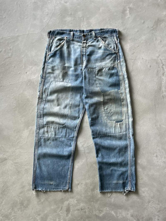 Repaired Denim Carpenter Pants - 36"