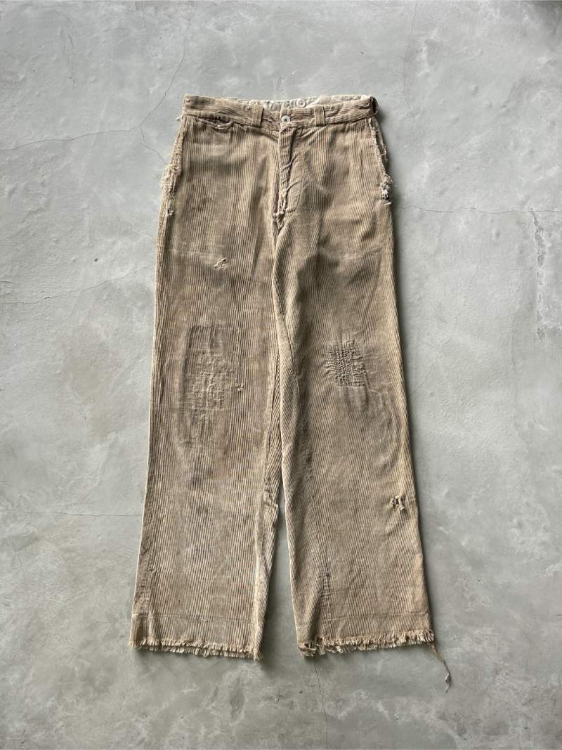 Thrashed Tan Corduroy Pants - 31"