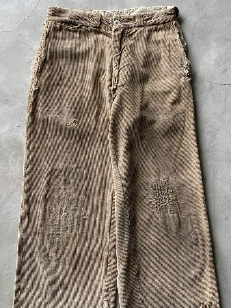 Thrashed Tan Corduroy Pants - 31"