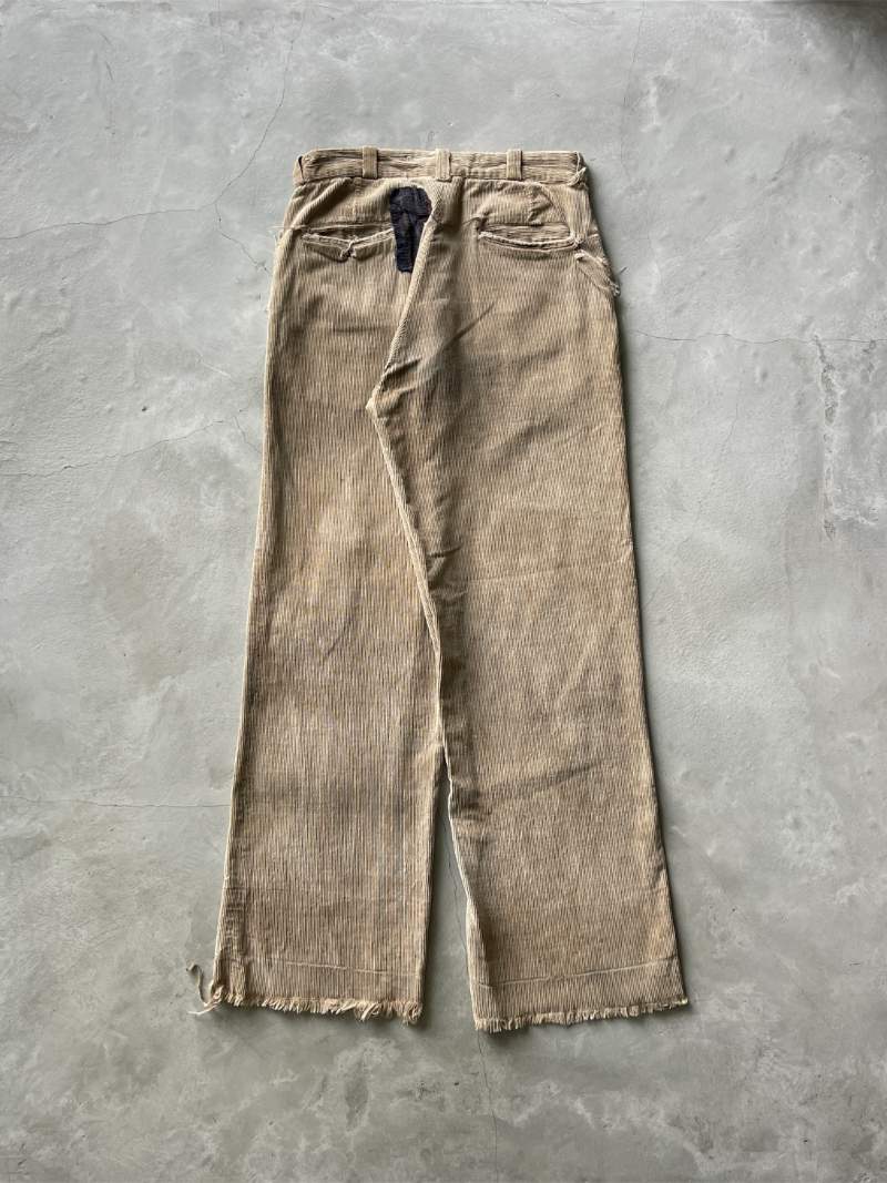 Thrashed Tan Corduroy Pants - 31"