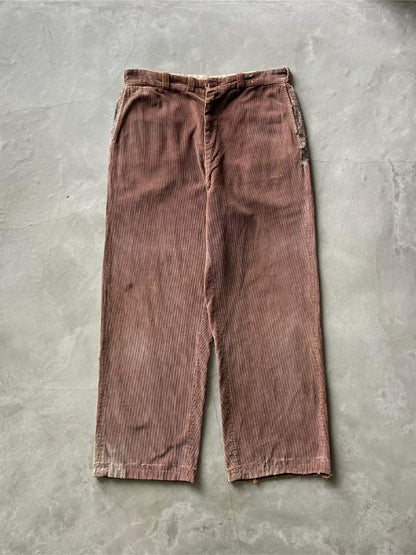 Red Brown Corduroy Pants - 36"