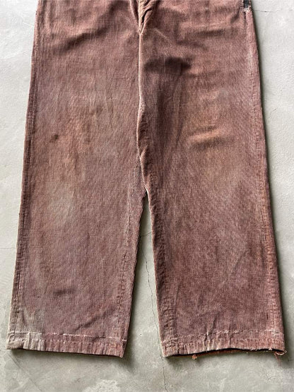 Red Brown Corduroy Pants - 36"