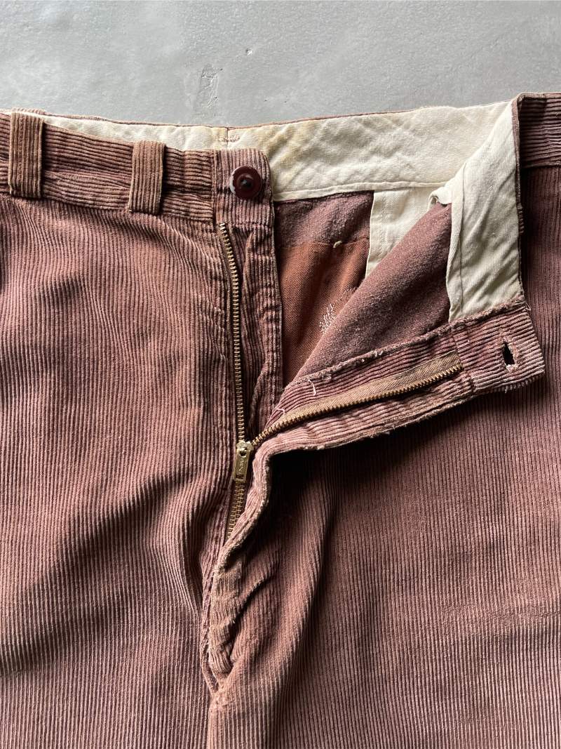 Red Brown Corduroy Pants - 36"