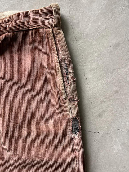 Red Brown Corduroy Pants - 36"