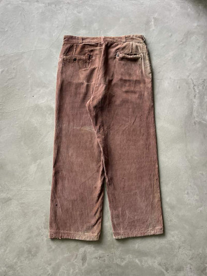 Red Brown Corduroy Pants - 36"