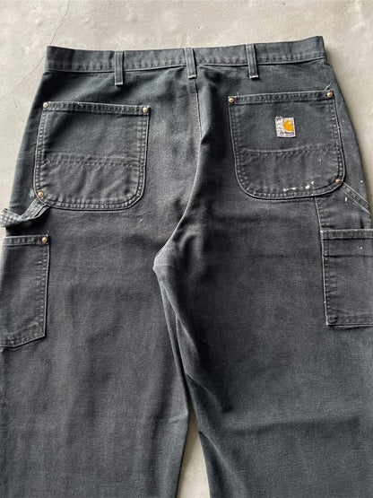 Black Painted Carhartt Double Knees - 37"