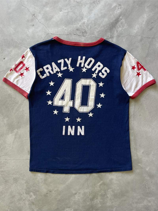 Crazy Hors Inn 40 Star T-Shirt - 60s/70s - M