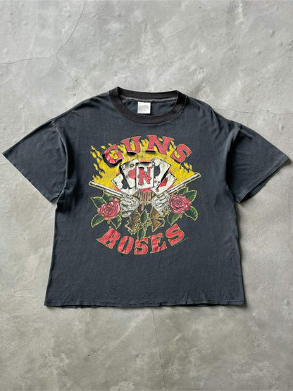 Distressed Guns N Roses T-Shirt - L/XL