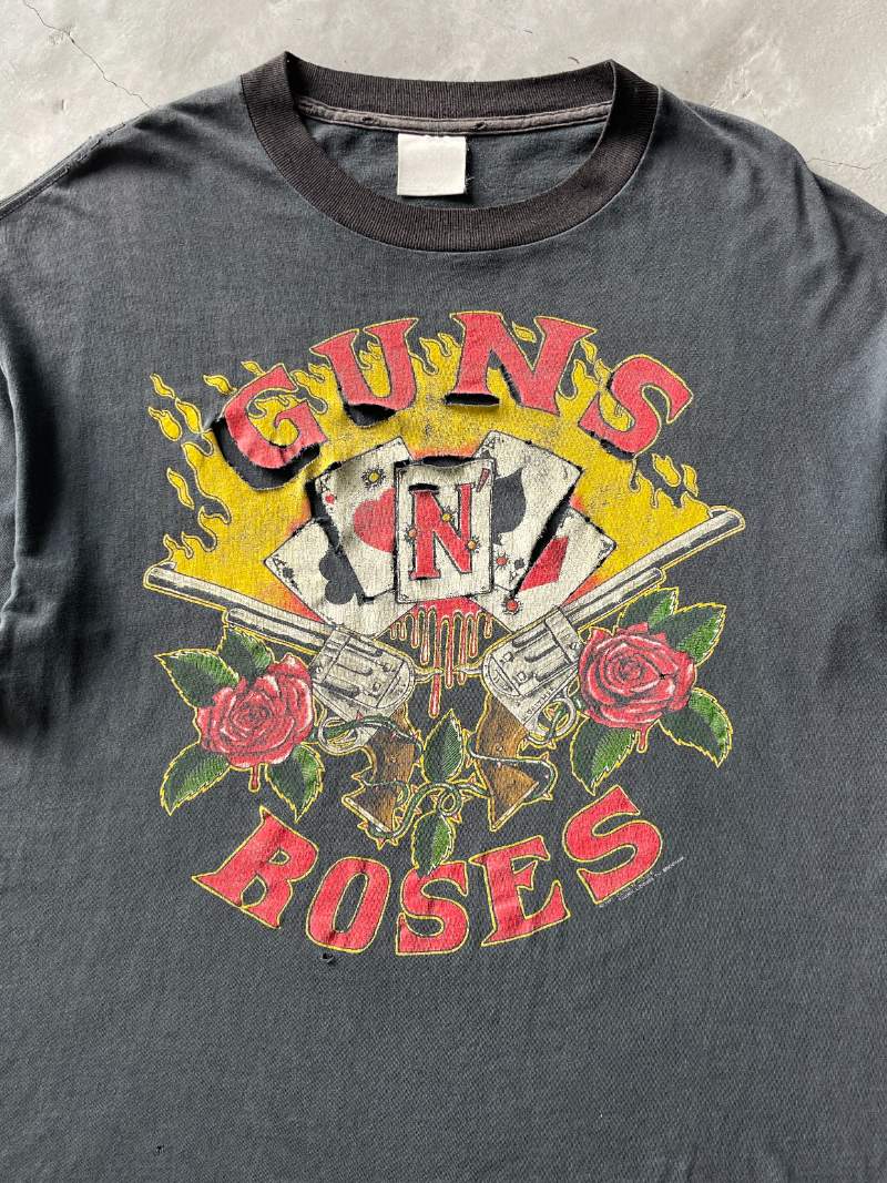 Distressed Guns N Roses T-Shirt - L/XL