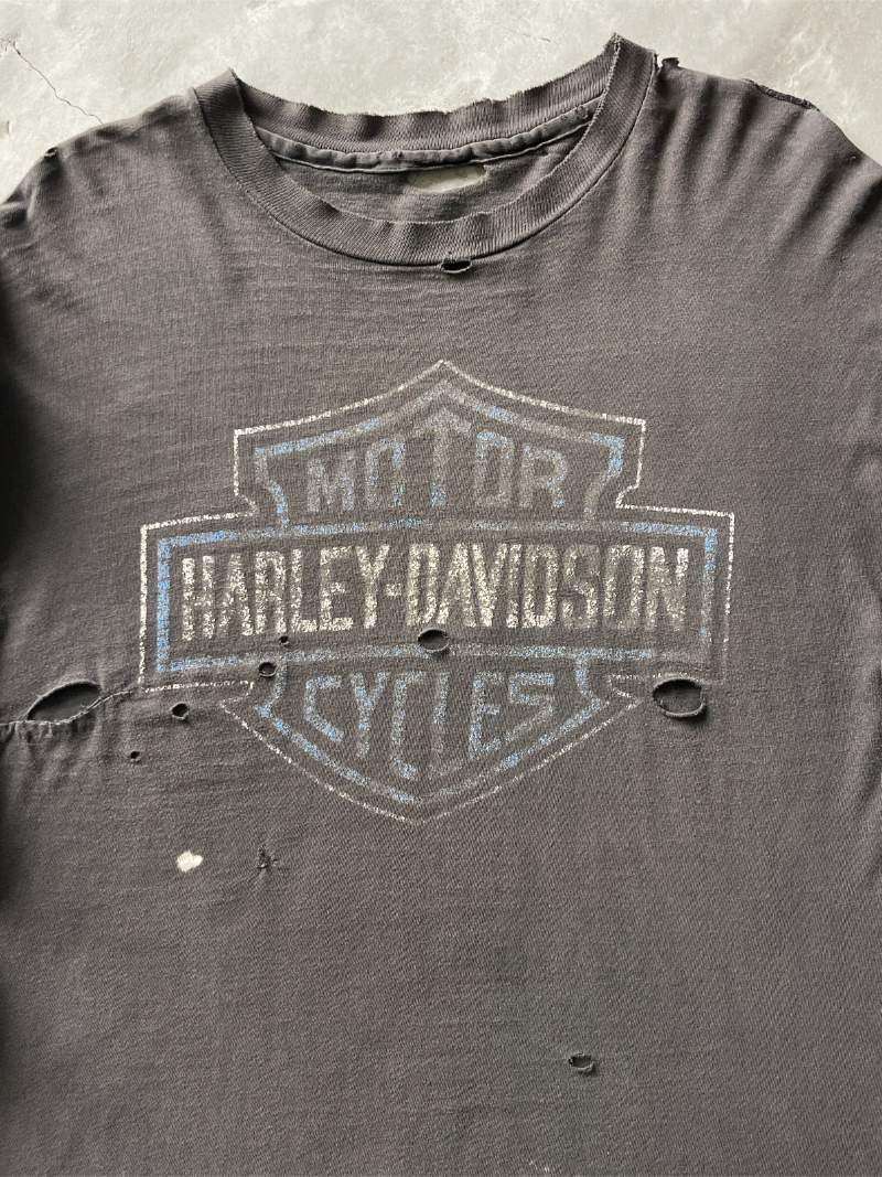 Harley Davidson Long Sleeve Flames T-Shirt - XL/XXL