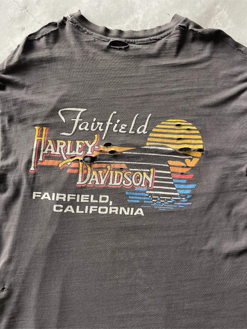 Harley Davidson Long Sleeve Flames T-Shirt - XL/XXL