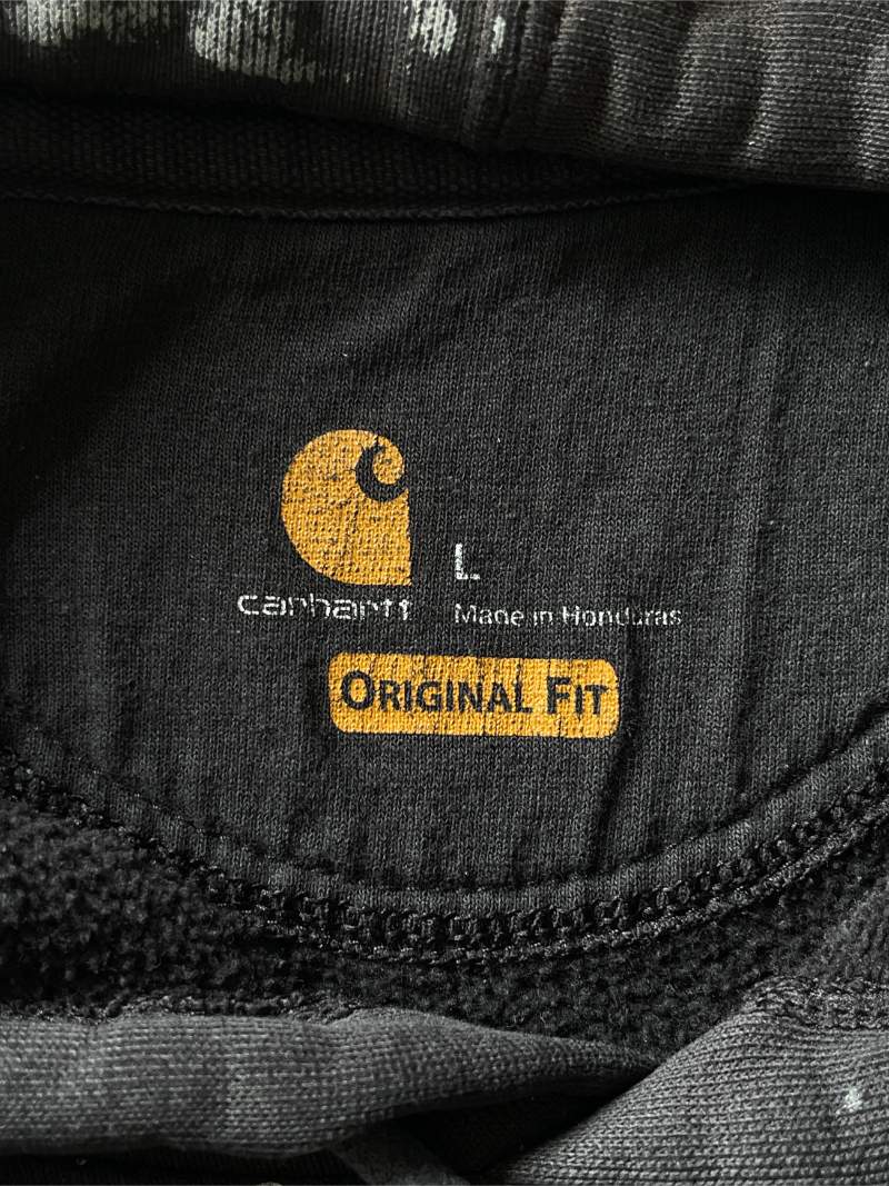 Painted Carhartt Hoodie - L