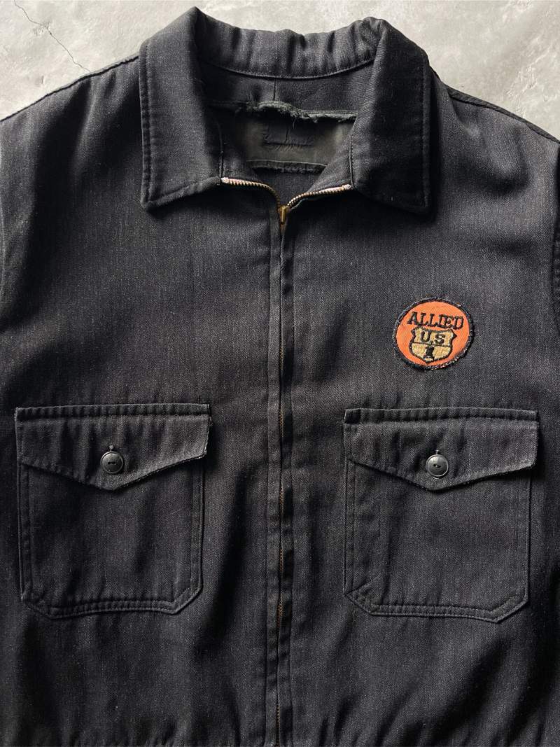 Black Two Pocket Work Jacket - L