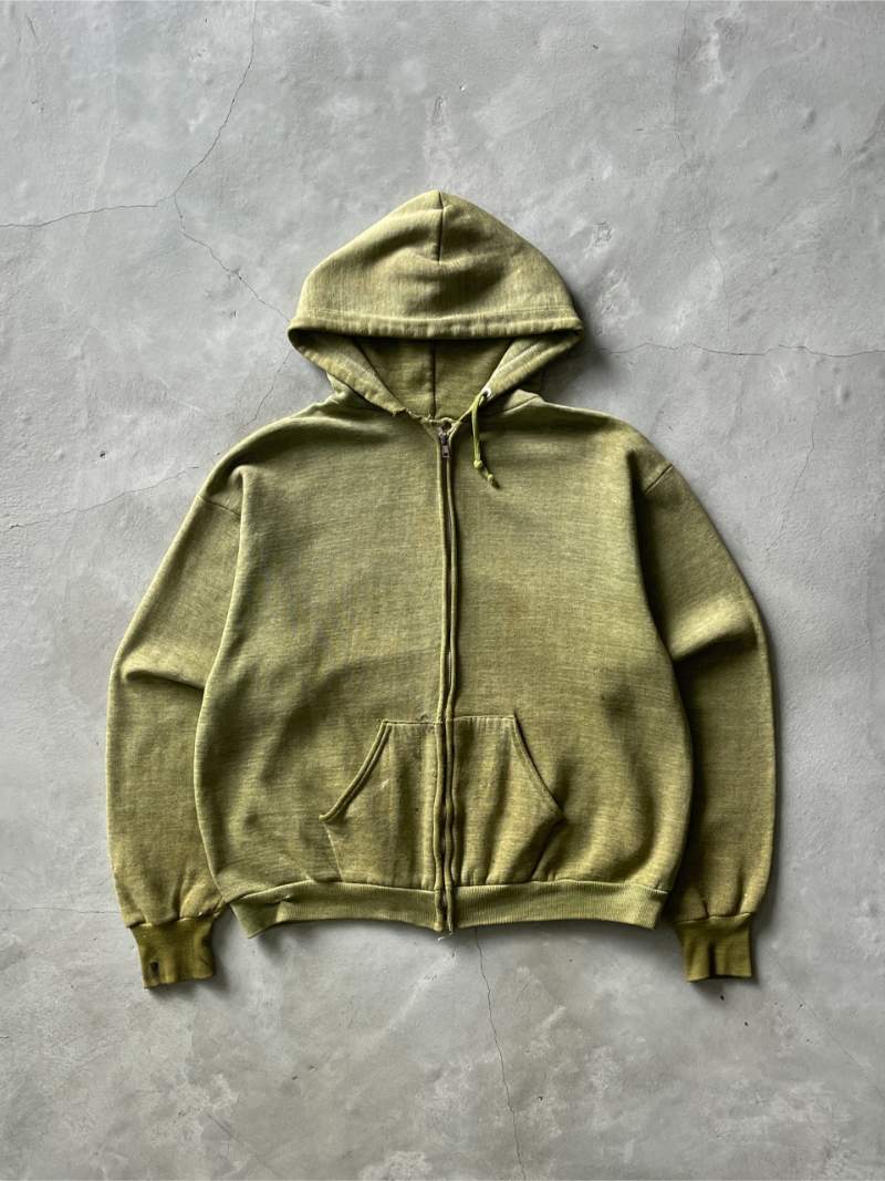 Swamp Green Zip-Up Hoodie - S/M