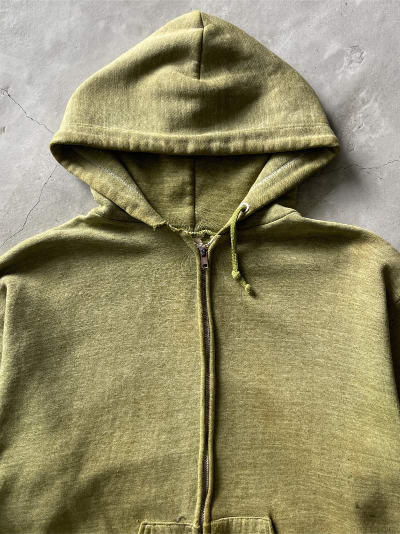 Swamp Green Zip-Up Hoodie - S/M