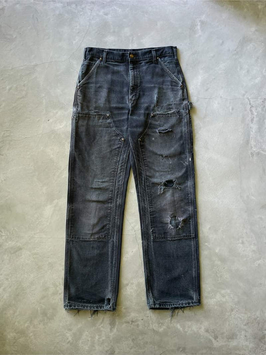 Black Carhartt Double Knee Pants - 90s - 32"