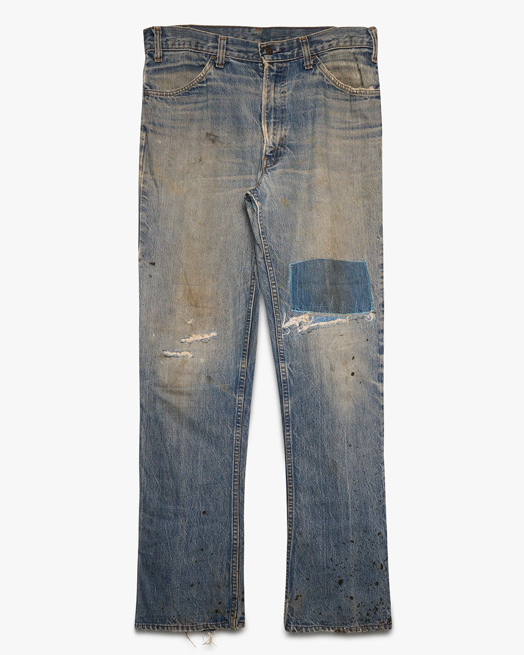 Faded &amp; Repaired Levi's Bootcut Jeans