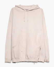 Distressed Oversized Hooded Sweatshirt