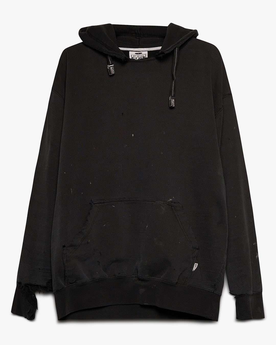 Distressed Hooded Sweatshirt