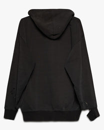 Distressed Hooded Sweatshirt