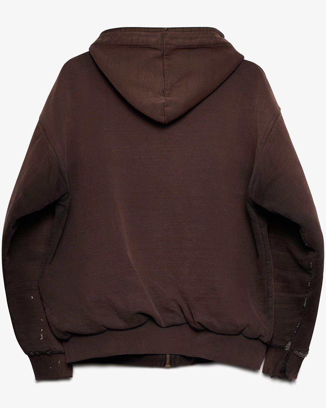 Faded Thermal Lined Zip Up Sweatshirt